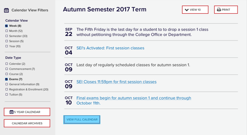 calendar for 2017 - alt text