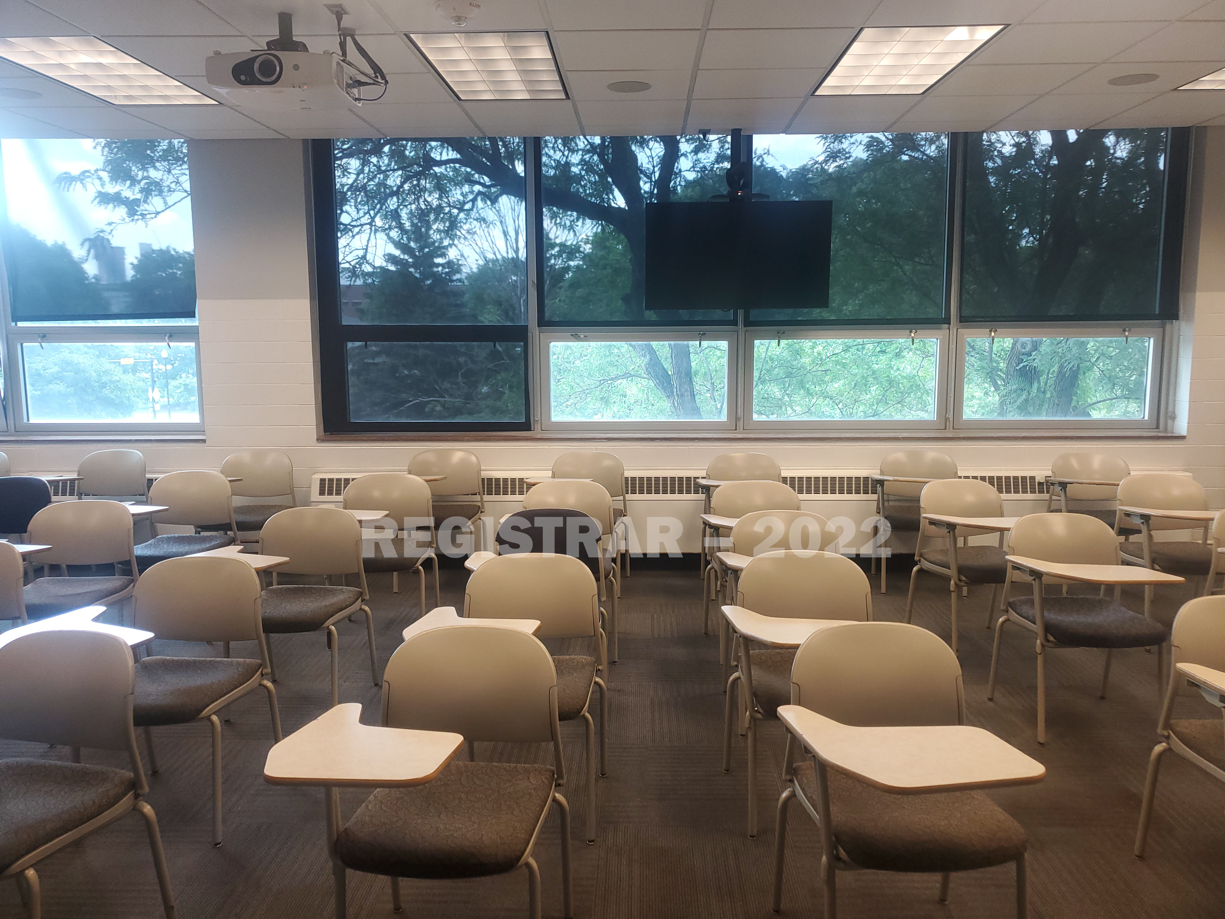 Agricultural Administration room 246 view from the front of the room