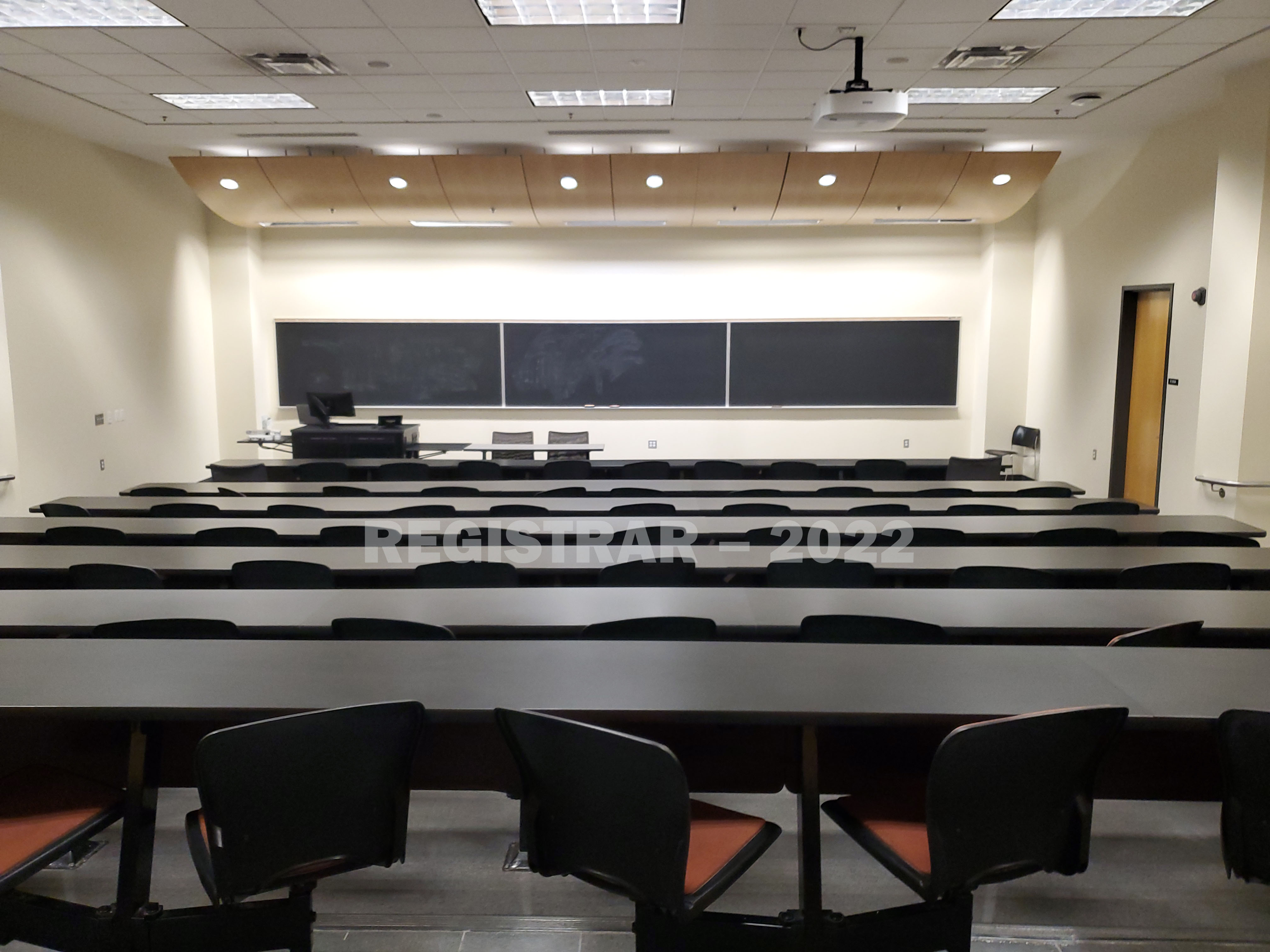 Scott Lab room East 125 view from the back of the room