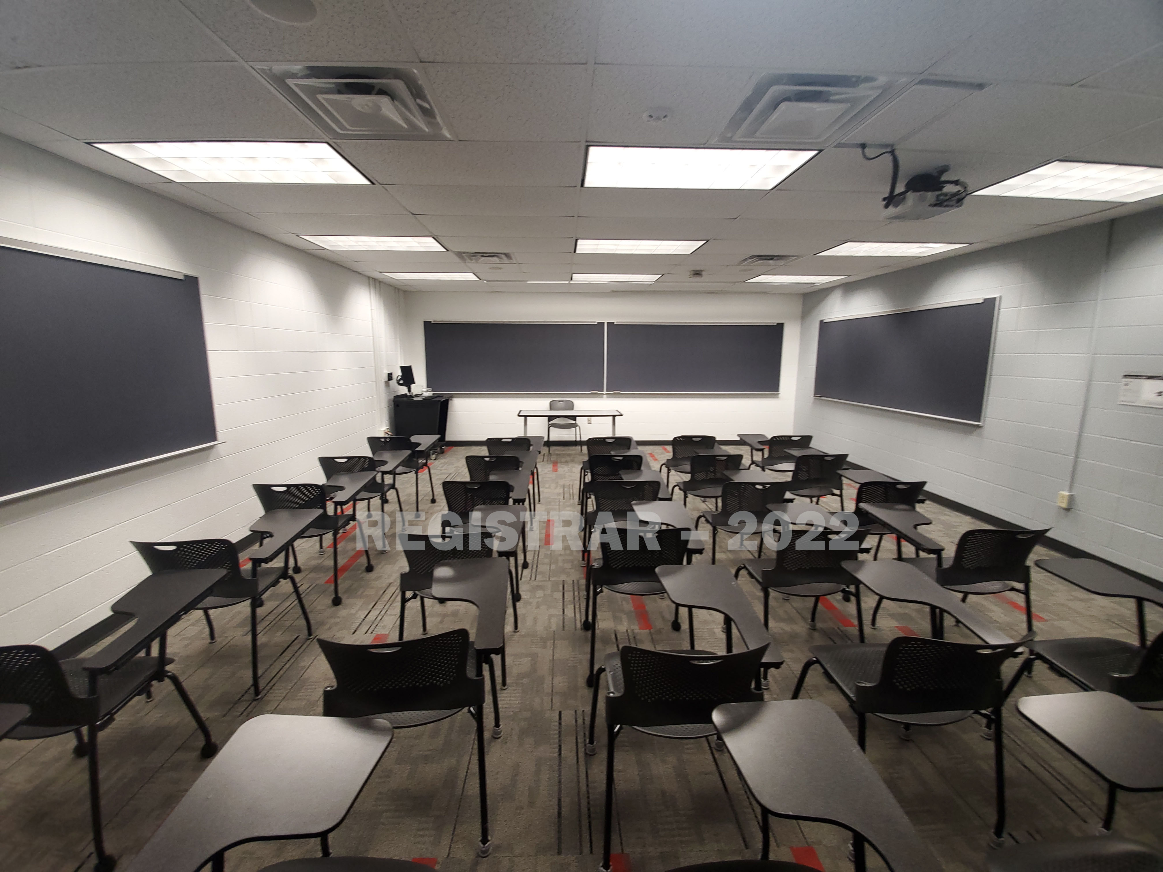 University Hall room 47 back of room ultra wide view