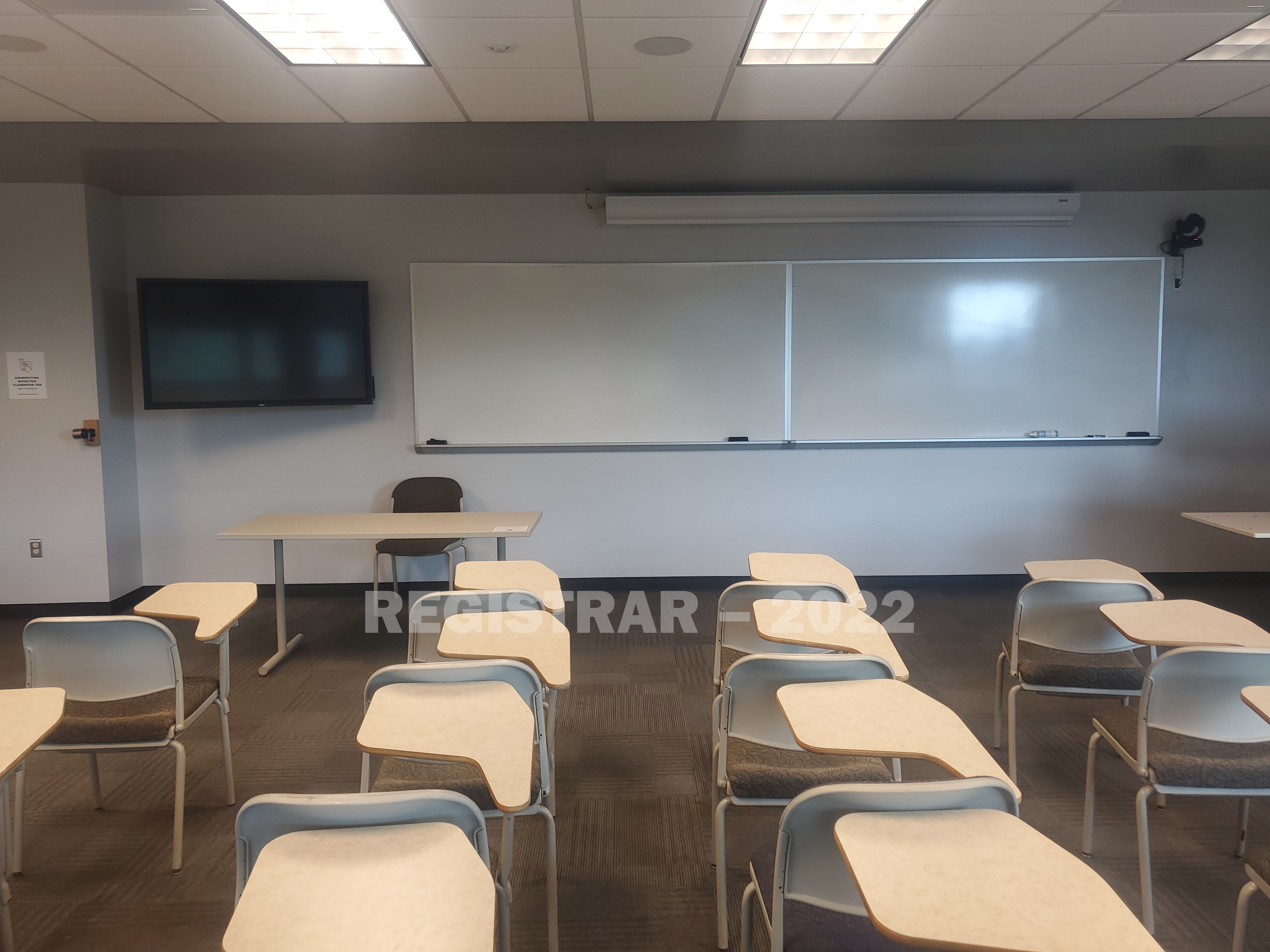 Agricultural Administration room 246 view from the back of the room