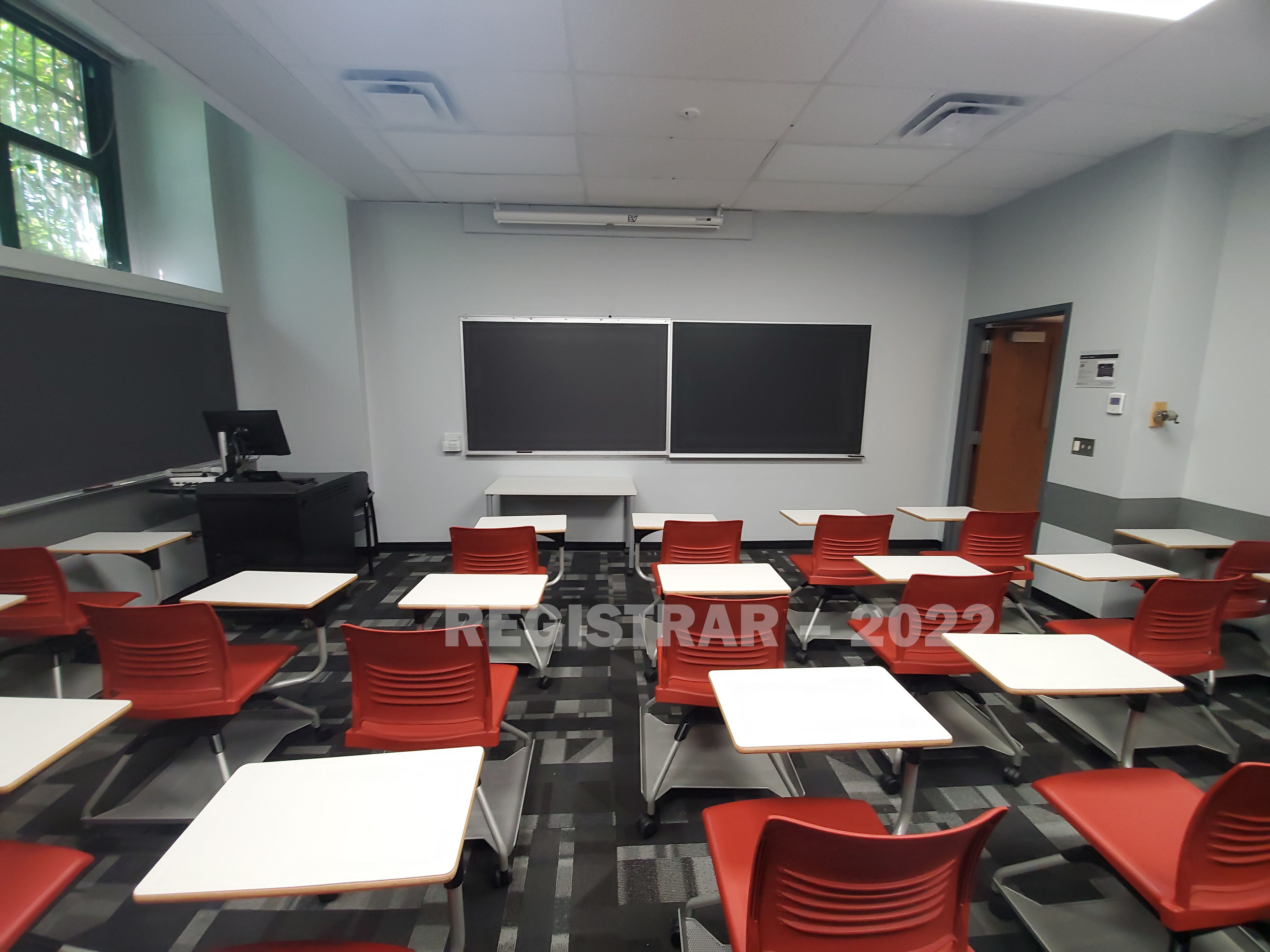 Derby Hall room 30 ultra wide angle view from the back of the room