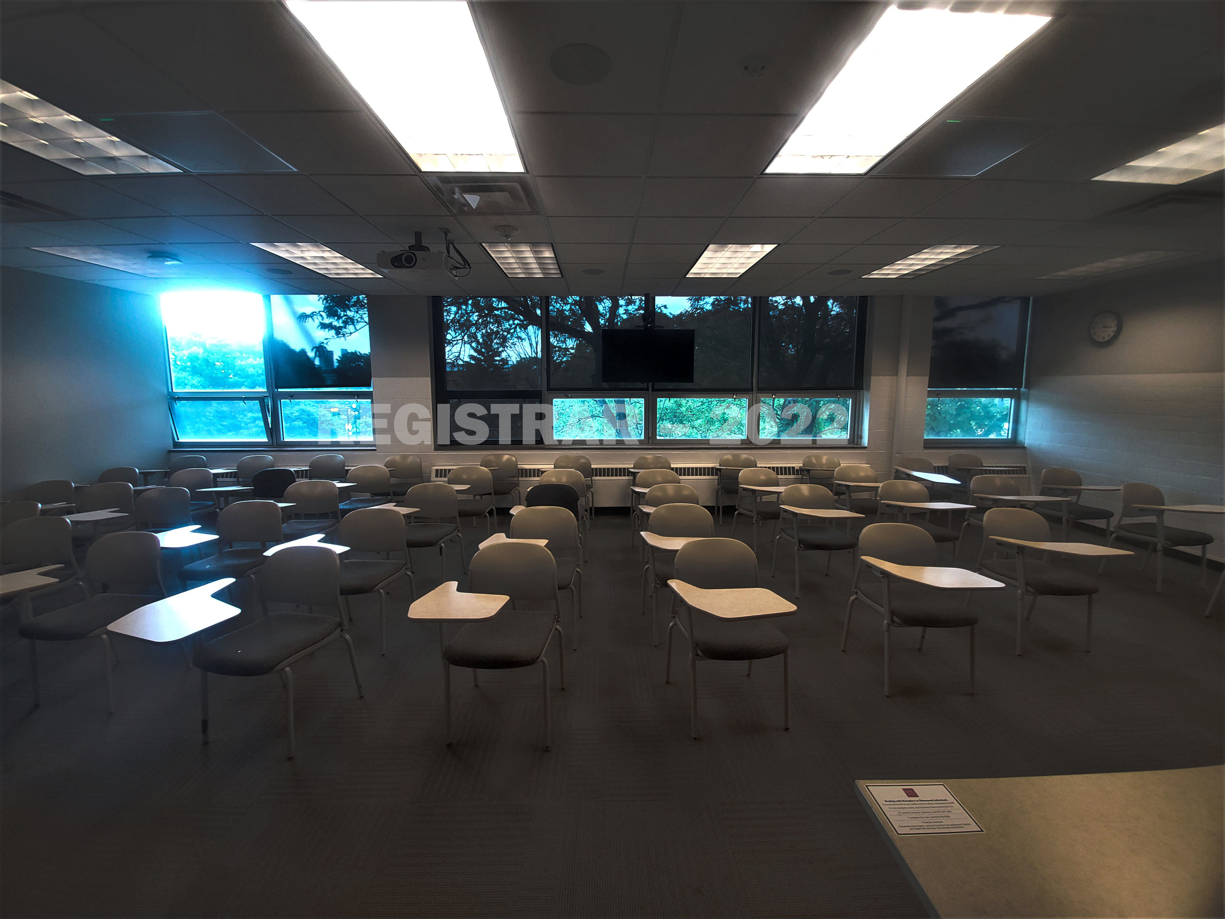 Agricultural Administration room 246 ultra wide angle view from the front of the room