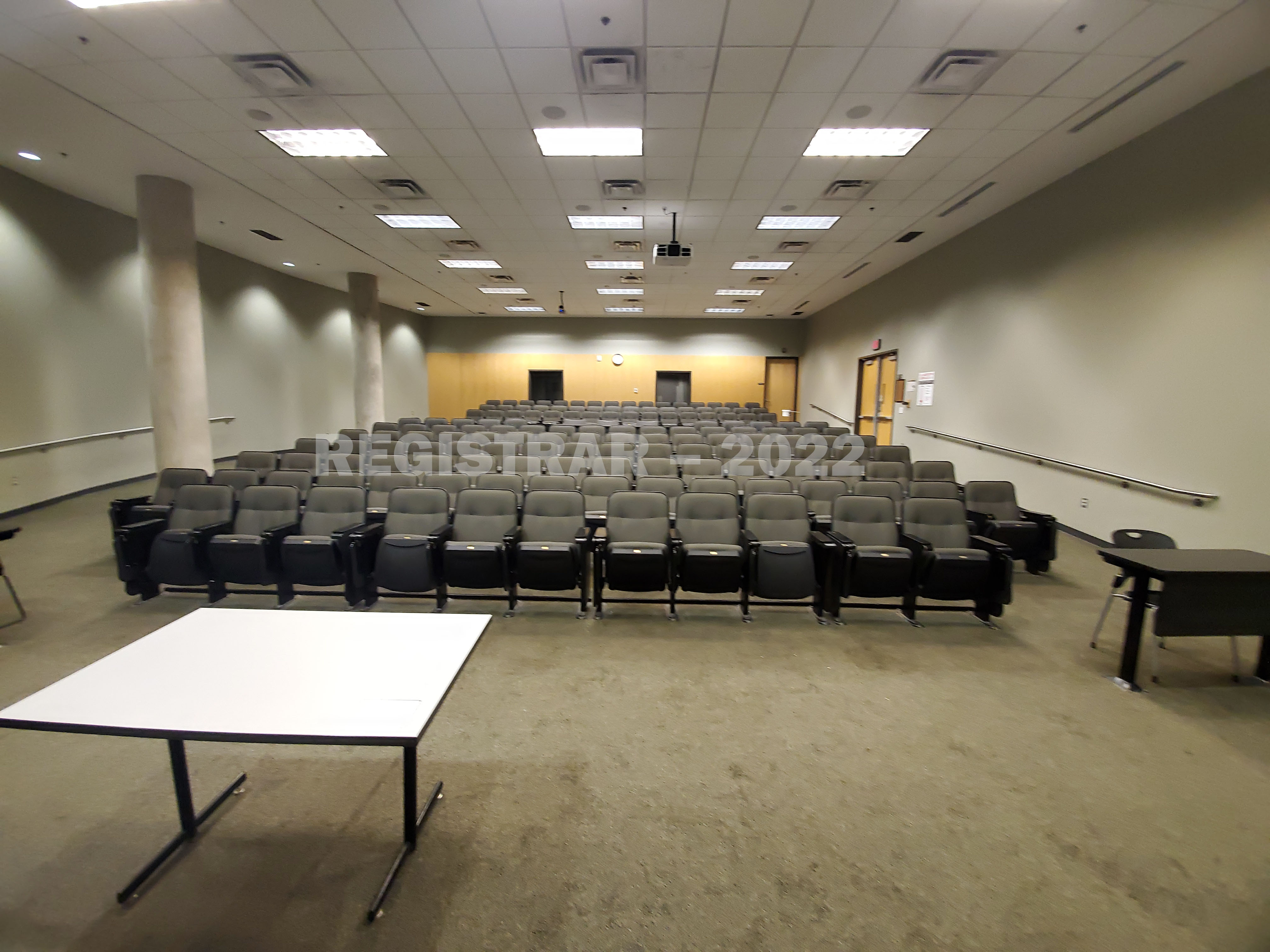 Scott Lab room East 1 ultra wide angle view from the front of the room
