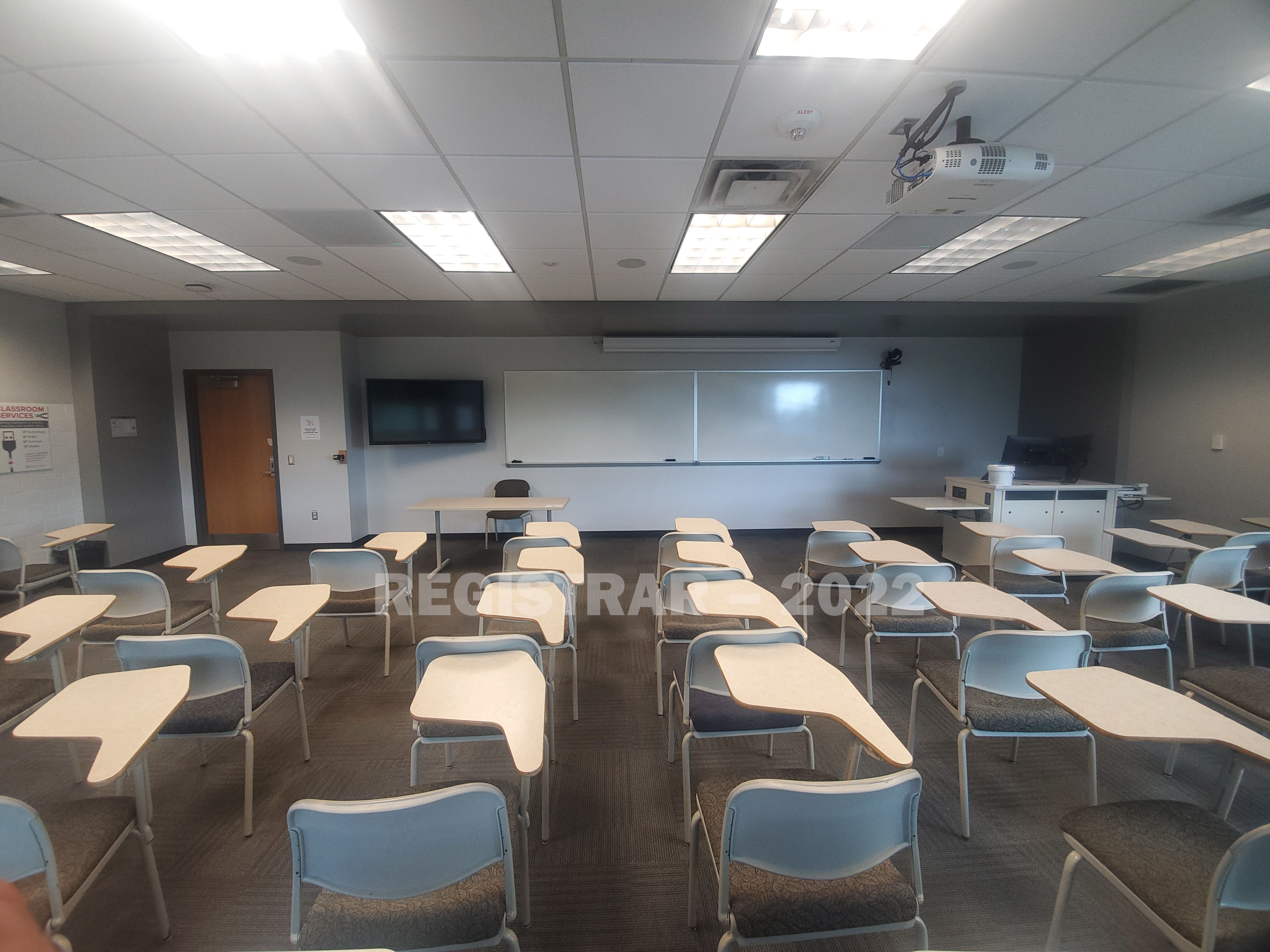 Agricultural Administration room 246 ultra wide angle view from the back of the room